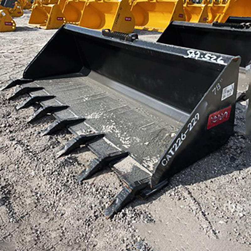 Teran Skid Steer Bucket | Model BKT- 262 | Bucket Width 60" 72" & 78" inches | For Skid Steer Loaders