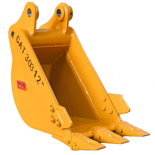 Teran Highly Durable Excavator Bucket | Model BKT-303 | Digging Width 12" To 36" Inch | Capacity 0.04 To 0.165 Cubic Meters | For Excavator