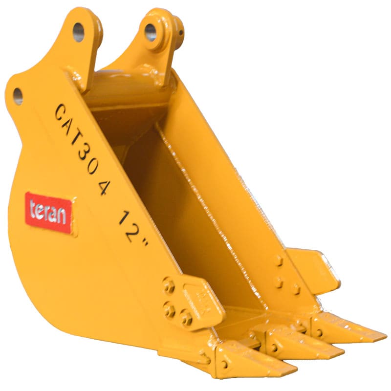 Teran Heavy-Duty Excavator Bucket | Model BKT-304 | 12" to 36" Inch Digging | Capacity 0.07 to 0.23 Cubic Meters | For Excavators