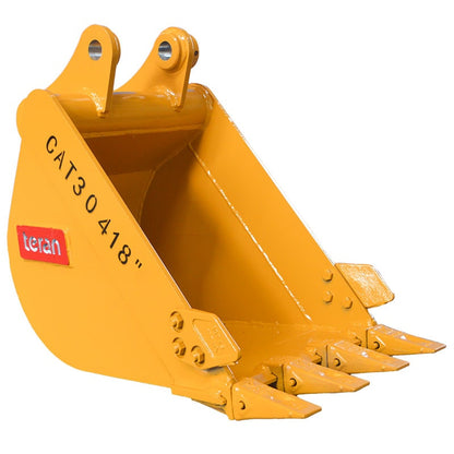 Teran Heavy-Duty Excavator Bucket | Model BKT-304 | 12" to 36" Inch Digging | Capacity 0.07 to 0.23 Cubic Meters | For Excavators