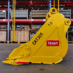 Teran Compact Excavator Bucket | Model BKT-305C | 12" to 42" Inch Digging | Capacity 0.08 to 0.42 Cubic Meters | For Excavators