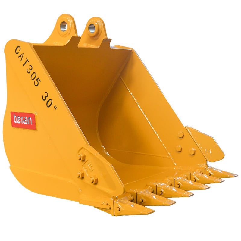 Teran Compact Excavator Bucket | Model BKT-305C | 12" to 42" Inch Digging | Capacity 0.08 to 0.42 Cubic Meters | For Excavators