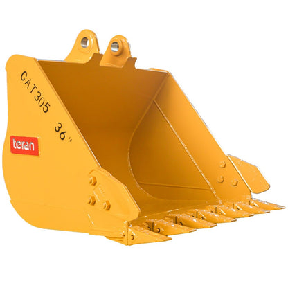 Teran Compact Excavator Bucket | Model BKT-305C | 12" to 42" Inch Digging | Capacity 0.08 to 0.42 Cubic Meters | For Excavators