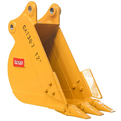 Teran Heavy-Duty Excavator Bucket | Model BKT-307 | Digging Width 12