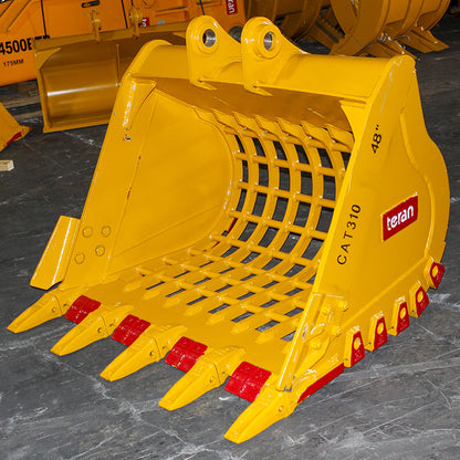 Teran Skeleton Buckets CAT Excavator | Model BKT-301SKEL To BKT-374SKEL | Bucket Width Range 24" To 84" inches | High-Strength Steel | For Excavators