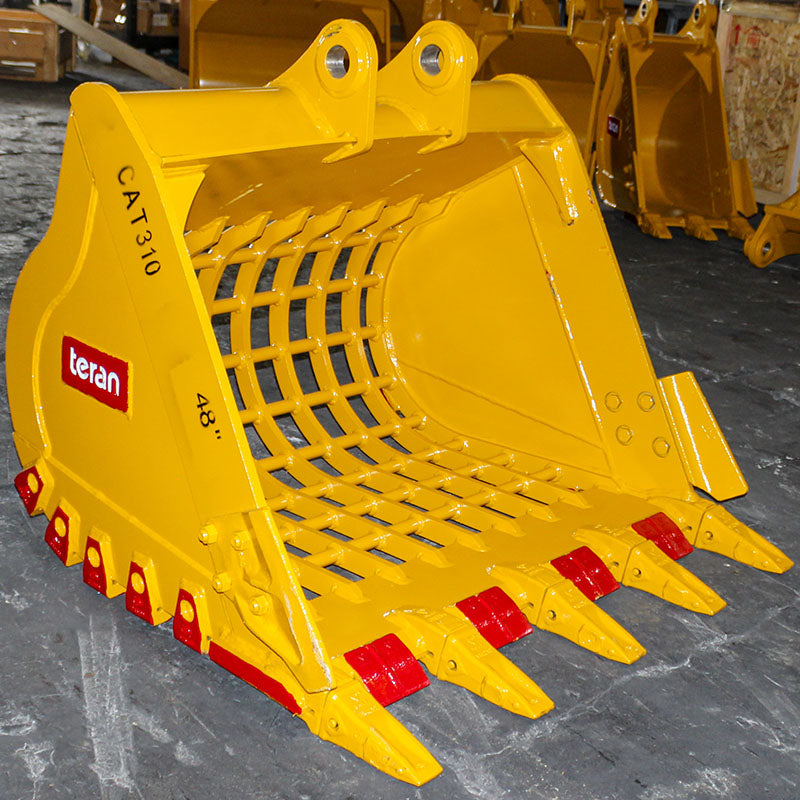 Teran Skeleton Buckets CAT Excavator | Model BKT-301SKEL To BKT-374SKEL | Bucket Width Range 24" To 84" inches | High-Strength Steel | For Excavators