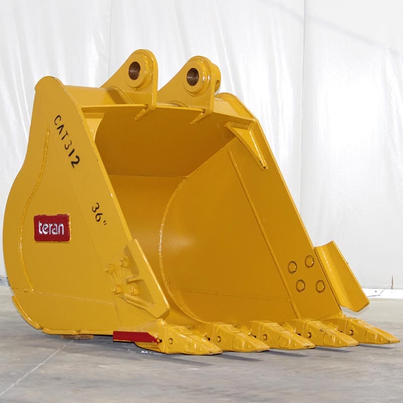 Teran Heavy-Duty Excavator Bucket | Model BKT-312 | 12" to 48" Inch Digging | Capacity 0.10 to 0.67  Cubic Meters | For Excavators