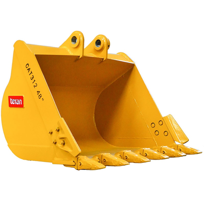 Teran Heavy-Duty Excavator Bucket | Model BKT-312 | 12" to 48" Inch Digging | Capacity 0.10 to 0.67  Cubic Meters | For Excavators