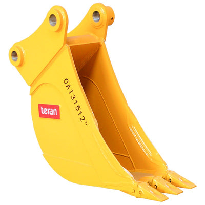 Teran Heavy-Duty Excavator Bucket | Model BKT-315 | Digging Width 12