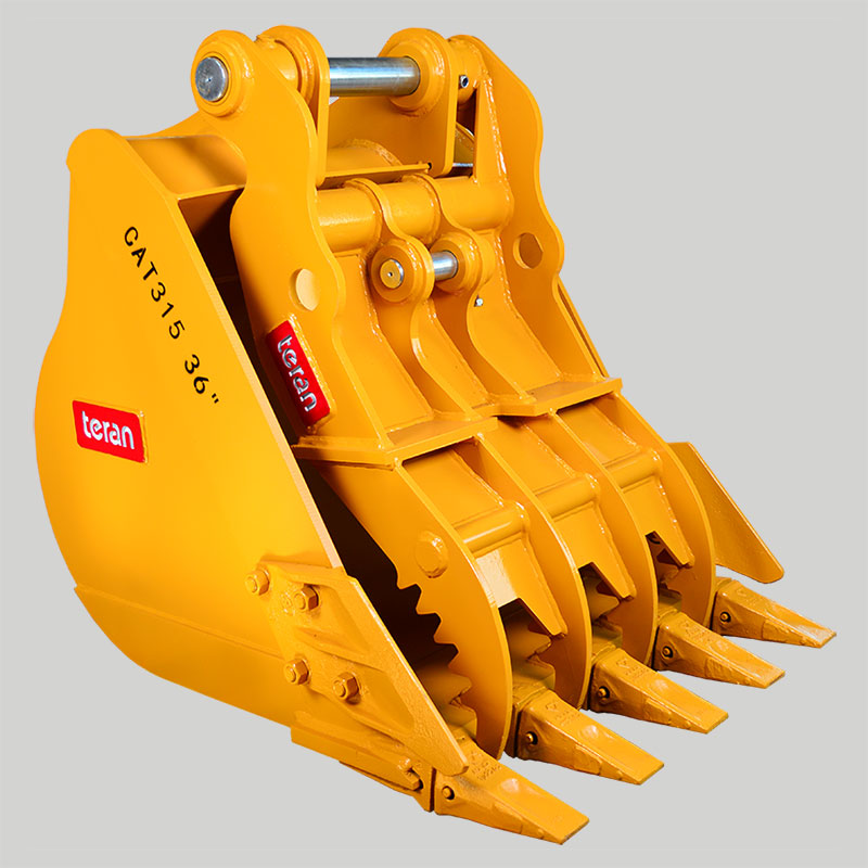 Teran Caterpillar Excavator Thumb Bucket | Model BKT-312, BKT-315 & BKT-320 | Bucket Width 36", 39" & 42" inches | For Excavators