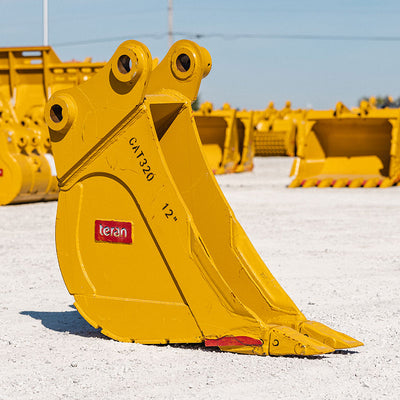 Teran Compact Excavator Bucket | Model BKT-320 HD | Digging Width 12