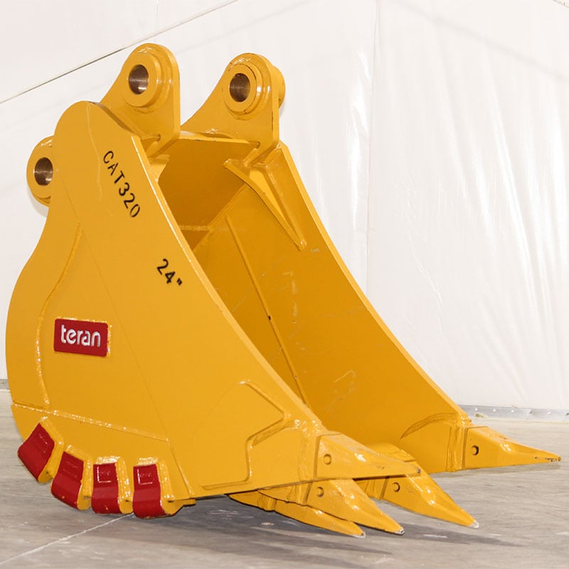 Teran Ripping Bucket | Model BKT-320 HD RIP | Bucket Width 24" inches | Capacity 0.43 Cubic Meters | For Excavators