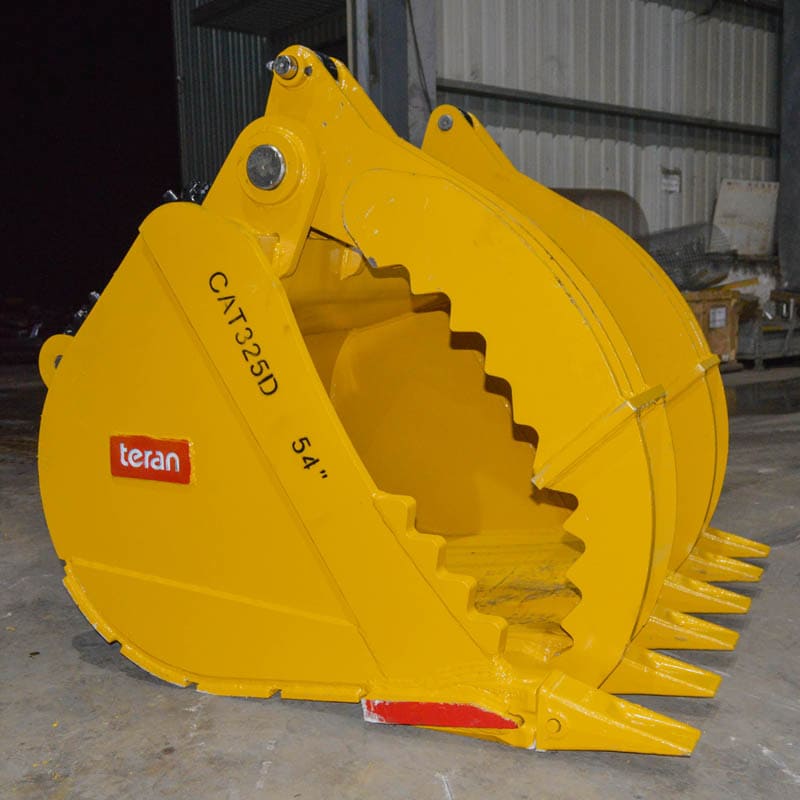 Teran Double Thumb Hydraulic Excavator Bucket | Model BKT-325D | Bucket Width 54" inches | For Excavators