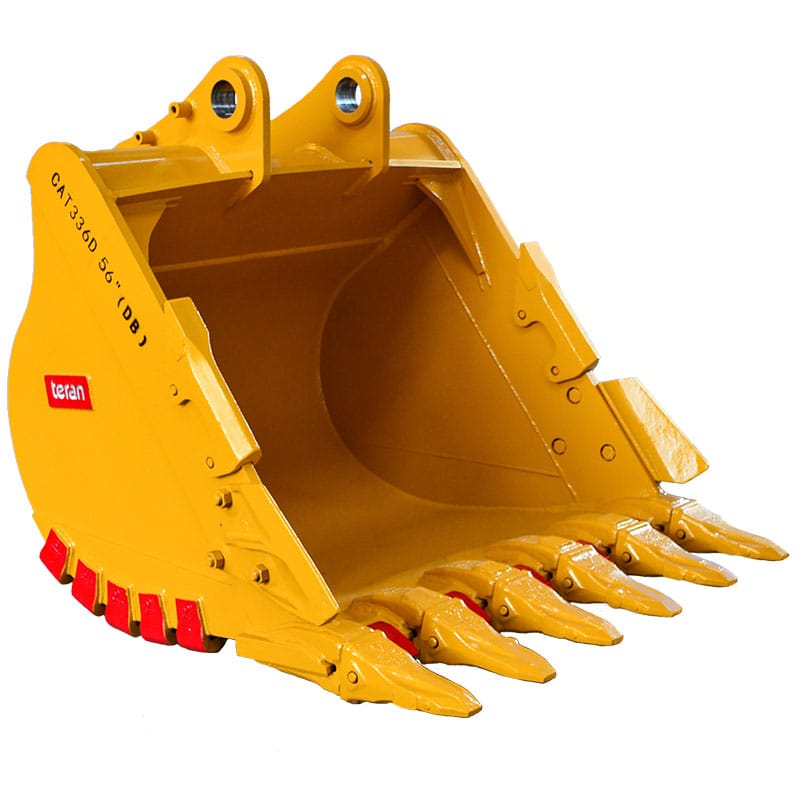 Teran Heavy-Duty Excavator Bucket | Model BKT-336D HD | 18" to 72" Inch Digging | Capacity 0.41 to 2.0 Cubic Meters | For Excavators
