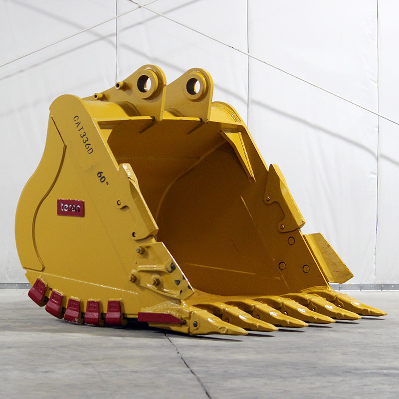 Teran Heavy-Duty Excavator Bucket | Model BKT-336D HD | 18" to 72" Inch Digging | Capacity 0.41 to 2.0 Cubic Meters | For Excavators