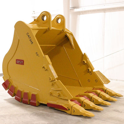 Teran Heavy-Duty Excavator Bucket | Model BKT-345 HD | Digging Width 25" to 84" Inch | Capacity 0.60 to 3.1 Cubic Meters | For Excavators