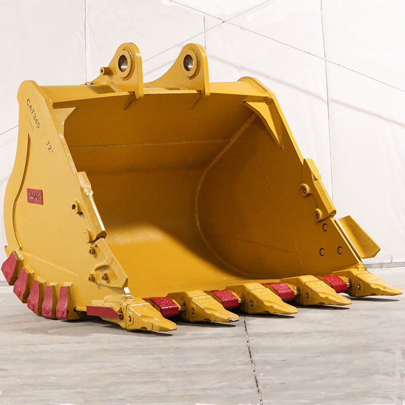 Teran Heavy-Duty Excavator Bucket | Model BKT-345 HD | Digging Width 25" to 84" Inch | Capacity 0.60 to 3.1 Cubic Meters | For Excavators