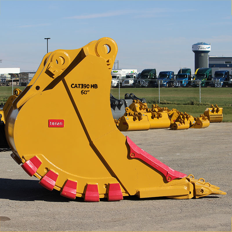 Teran Versatile Excavator Bucket | Model BKT-390 HDXV |50" to 91" Inch Digging | Capacity 3.04 to 6.4 Cubic Meters | For Excavators