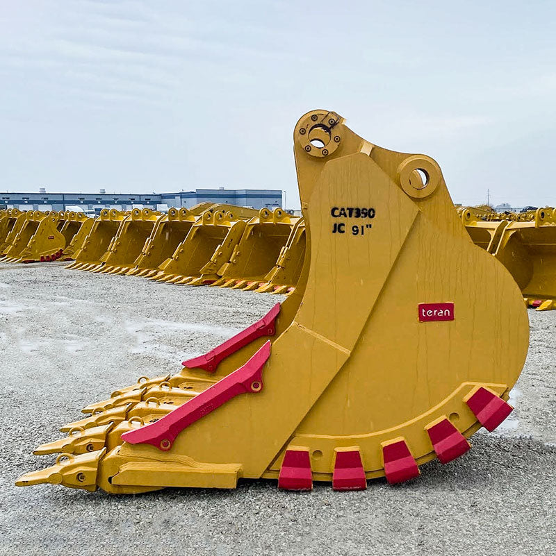 Teran Versatile Excavator Bucket | Model BKT-390 HDXV |50" to 91" Inch Digging | Capacity 3.04 to 6.4 Cubic Meters | For Excavators