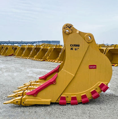 Teran Versatile Excavator Bucket | Model BKT-390 HDXV |50" to 91" Inch Digging | Capacity 3.04 to 6.4 Cubic Meters | For Excavators