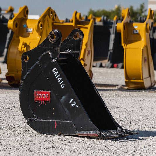 Teran Compact Excavator Bucket | Model BKT-416 | 12" to 36" Inch Digging | Capacity 0.09 to 0.32 Cubic Meters | For Excavators