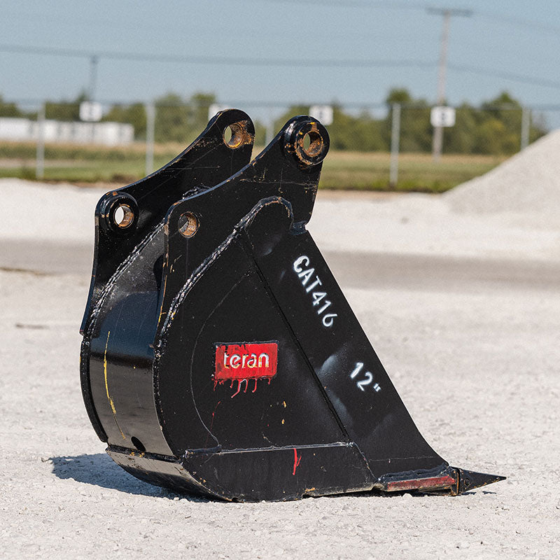 Teran Compact Excavator Bucket | Model BKT-416 | 12" to 36" Inch Digging | Capacity 0.09 to 0.32 Cubic Meters | For Excavators