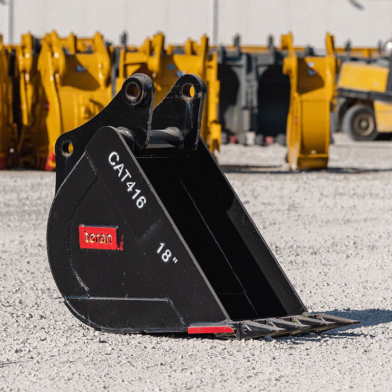 Teran Compact Excavator Bucket | Model BKT-416 | 12" to 36" Inch Digging | Capacity 0.09 to 0.32 Cubic Meters | For Excavators