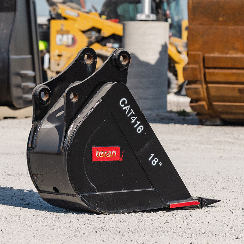 Teran Compact Excavator Bucket | Model BKT-416 | 12" to 36" Inch Digging | Capacity 0.09 to 0.32 Cubic Meters | For Excavators