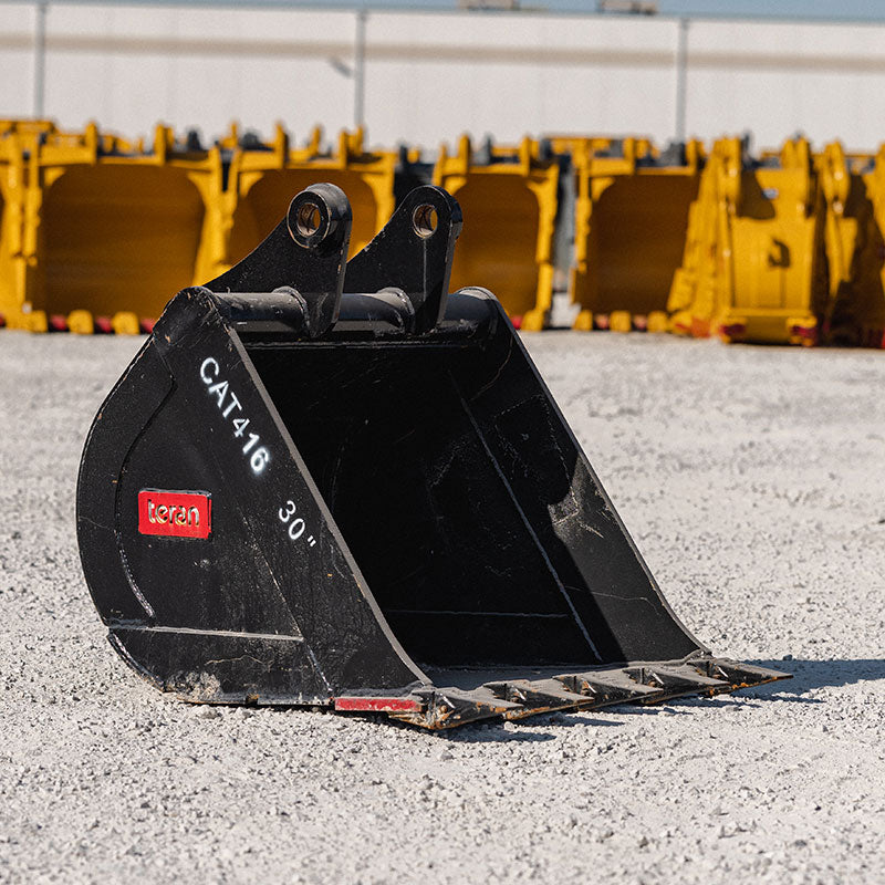 Teran Compact Excavator Bucket | Model BKT-416 | 12" to 36" Inch Digging | Capacity 0.09 to 0.32 Cubic Meters | For Excavators