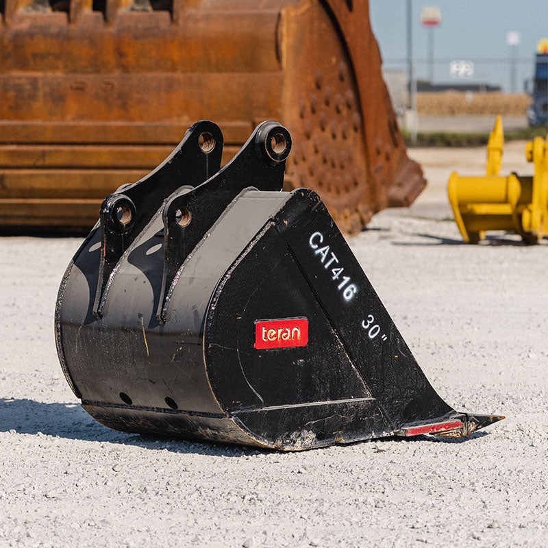 Teran Compact Excavator Bucket | Model BKT-416 | 12" to 36" Inch Digging | Capacity 0.09 to 0.32 Cubic Meters | For Excavators