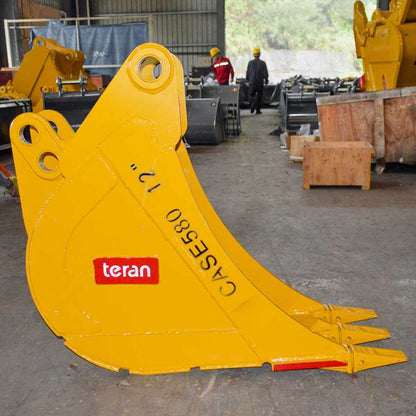 Teran Heavy-Duty Excavator Bucket | Model BKT-580N | Digging Widths 12", to 30" Inch | Capacity 0.09 to 0.27 Cubic Meters | For Excavators