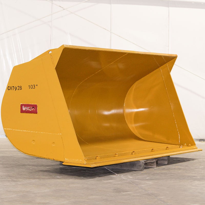 Teran Loader Buckets | Models BKT-G/H | Bucket Widths 99.6" to 141" Inches | Capacity 1.3 to 7.60 Cubic Meters | For Excavators