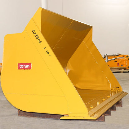 Teran Loader Buckets | Models BKT-G/H | Bucket Widths 99.6" to 141" Inches | Capacity 1.3 to 7.60 Cubic Meters | For Excavators