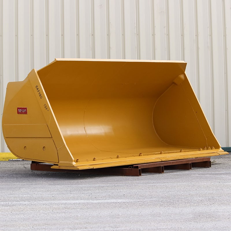 Teran Loader Buckets | Models BKT-G/H | Bucket Widths 99.6" to 141" Inches | Capacity 1.3 to 7.60 Cubic Meters | For Excavators