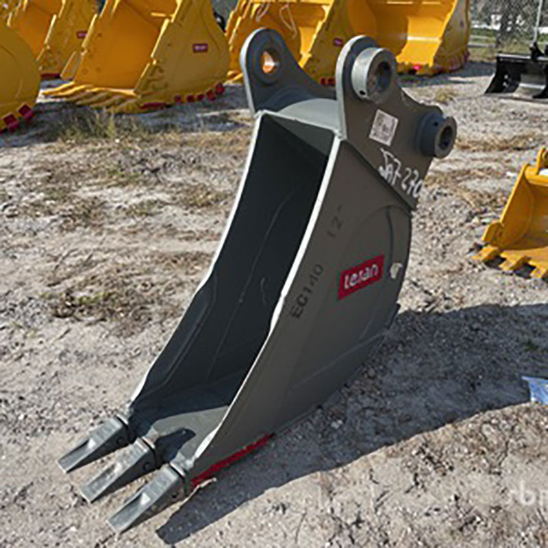 Teran Heavy-Duty Excavator Bucket | Model BKT-EC140 | Digging Width 12" to 48"Inch | Size 0.52 to 1.0 Inches | For Excavators