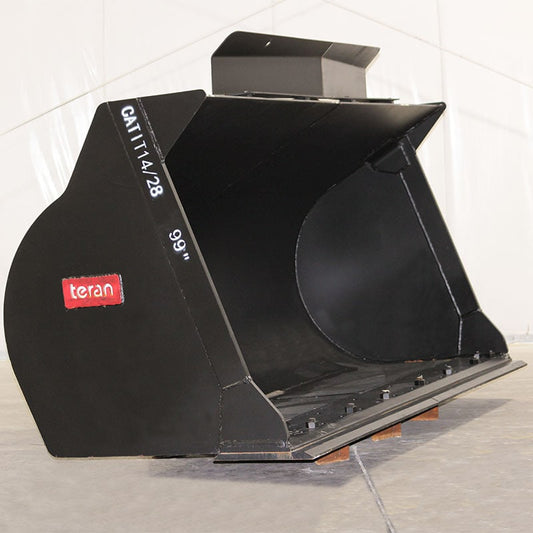 Teran Loader Buckets | Models BKT-IT2899 | Bucket Widths 99" Inches | Capacity 2.6 to 3.5 Cubic Meters | For Excavators