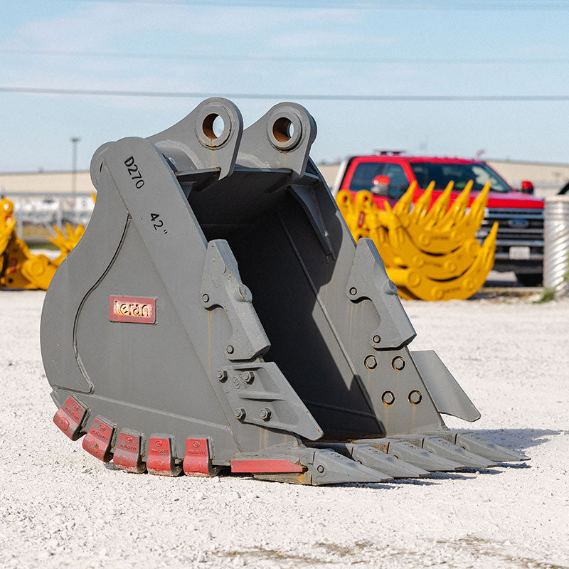 Teran Heavy-Duty Excavator Bucket | Model BKT-JD270 | 18" to 66" Inch Digging | Capacity 0.30 to 1.65 Cubic Meters | For Excavators