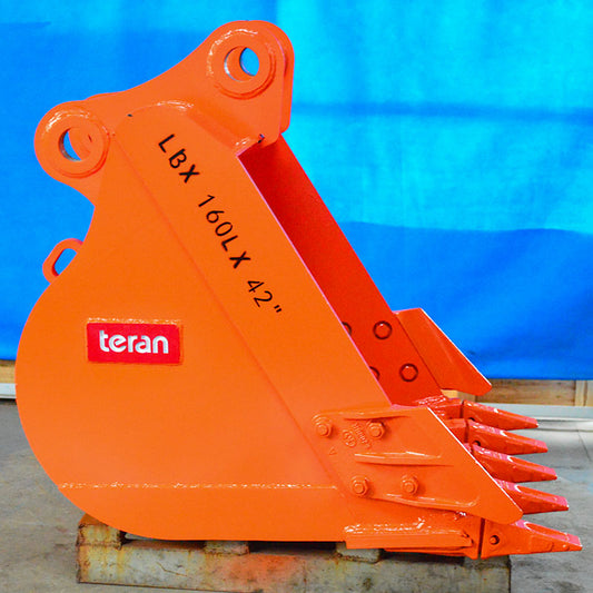 Teran Heavy Duty Rock Bucket | Model BKT-LBX16042 | Digging Width 42" Inch | Capacity 0.87 Cubic Meter | For Excavators