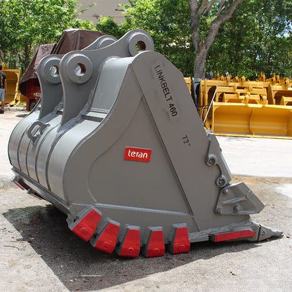 Teran Heavy Duty Rock Bucket | Model BKT-LBX460 HD | Digging Width 36" to 72" Inch | Capacity 1.2 to 2.7 Cubic Meter | For Excavators