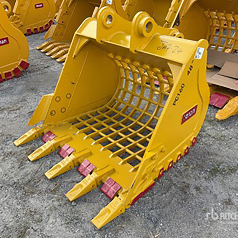 Teran Skeleton Buckets Komatsu Excavators | Model BKT-PC120 To BKT-PC650 | Bucket Width Range 48" To 72" inches | For Excavators