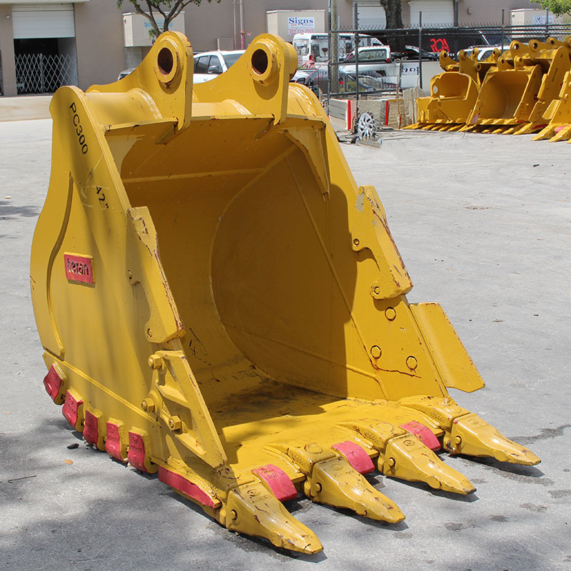 Teran Heavy Duty Rock Bucket | Model BKT-PC300 HD | Digging Width 24" to 72" Inch | Capacity 0.54 to 2.0 Cubic Meter | For Excavators