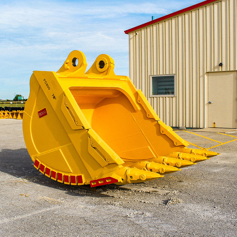 Teran Heavy Duty Rock Bucket | Model BKT-PC850 HDOMh | Digging Width 78" & 86"  Inch | Capacity 4.0 to 4.5 Cubic Meter | For Excavators