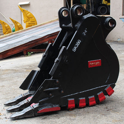 Teran Heavy Duty Rock Bucket | Model BKT-SK350 HD | Digging Width 24" to 66" Inch | Capacity 0.41 to 1.8 Cubic Meter | For Excavators