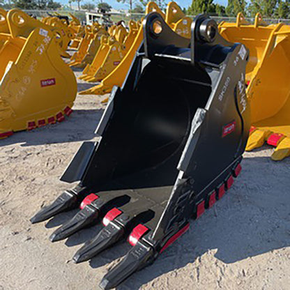 Teran Heavy Duty Rock Bucket | Model BKT-SK350 HD | Digging Width 24" to 66" Inch | Capacity 0.41 to 1.8 Cubic Meter | For Excavators