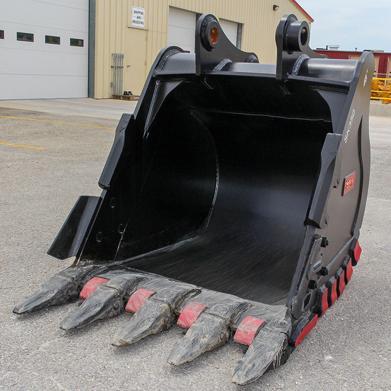 Teran Heavy Duty Rock Bucket | Model BKT-SK350 HD | Digging Width 24" to 66" Inch | Capacity 0.41 to 1.8 Cubic Meter | For Excavators