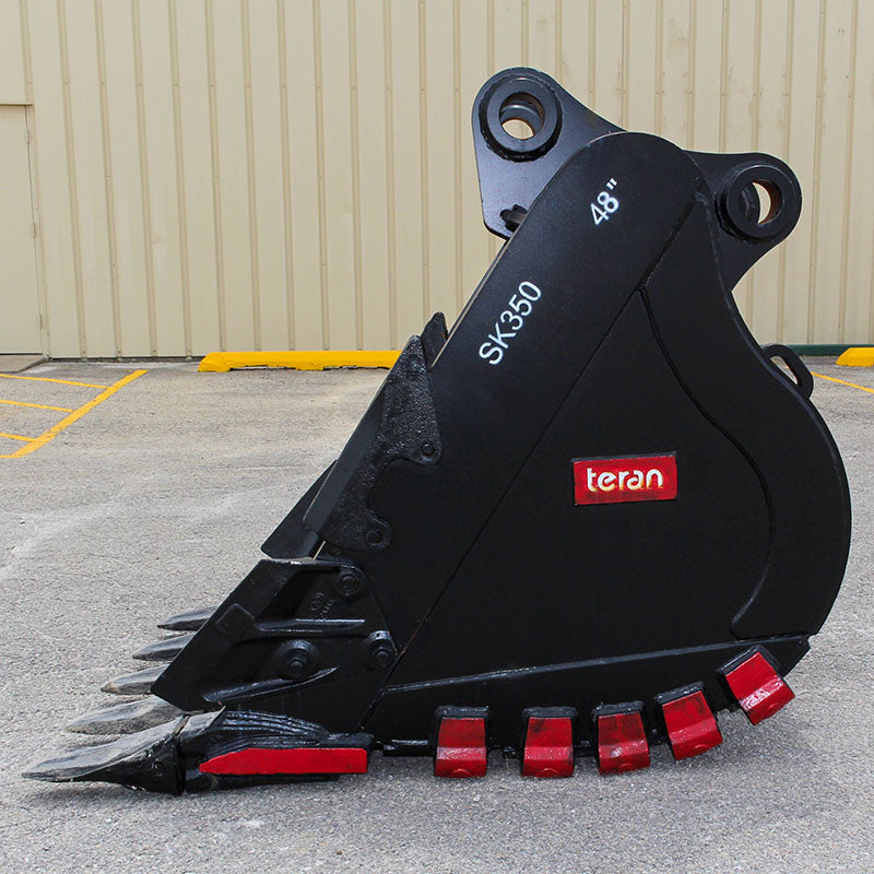 Teran Heavy Duty Rock Bucket | Model BKT-SK350 HD | Digging Width 24" to 66" Inch | Capacity 0.41 to 1.8 Cubic Meter | For Excavators