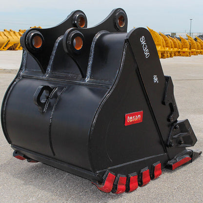 Teran Heavy Duty Rock Bucket | Model BKT-SK350 HD | Digging Width 24" to 66" Inch | Capacity 0.41 to 1.8 Cubic Meter | For Excavators