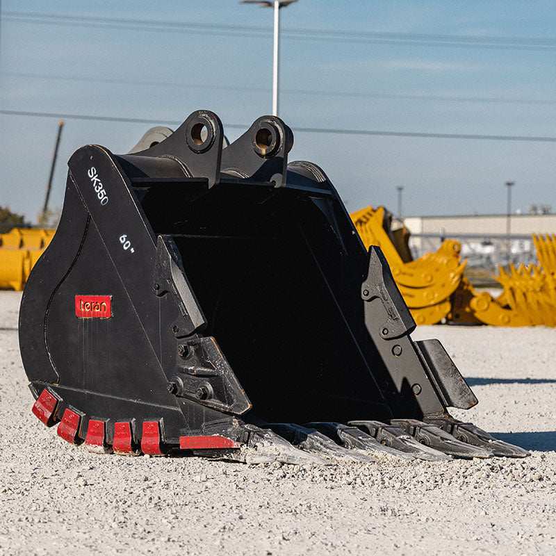 Teran Heavy Duty Rock Bucket | Model BKT-SK350 HD | Digging Width 24" to 66" Inch | Capacity 0.41 to 1.8 Cubic Meter | For Excavators