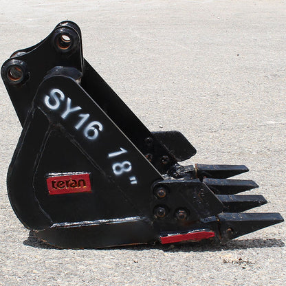 Teran Heavy Duty Rock Bucket | Model BKT-SY16 | Digging Width 12" to 24" Inch | Capacity 0.03 to 0.07 Cubic Meter | For Excavators