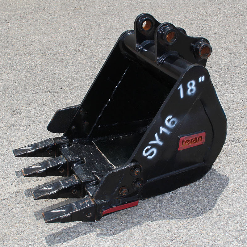 Teran Heavy Duty Rock Bucket | Model BKT-SY16 | Digging Width 12" to 24" Inch | Capacity 0.03 to 0.07 Cubic Meter | For Excavators